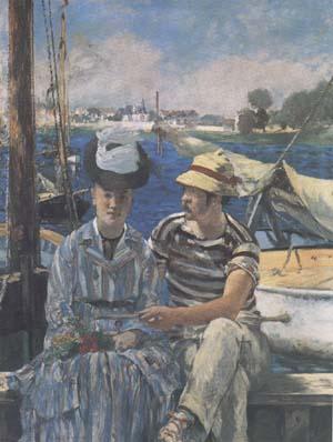 Edouard Manet Argenteuil (The Boating Party) (mk09) oil painting image